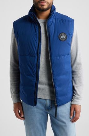 Canada Goose Lodge Packable 750 Fill Power Down Vest in Oxford Navy - Marine Oxford at Nordstrom, Size X-Large