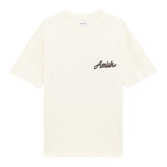 Amish Hombre, Camisetas, Blanco, Talla: L