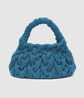 J.W.Anderson Sac Cable Knit Blue
