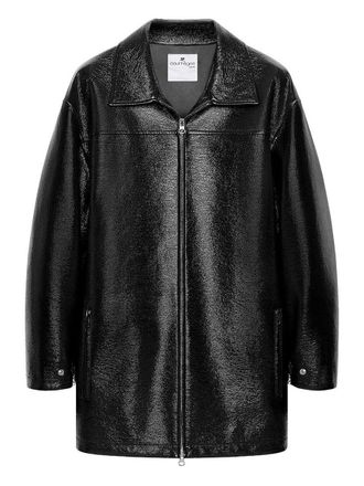 Courr&egrave;ges Glossy Vinyl Finish Classic Jacket