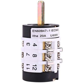 OEM Interrupteur Marche Arriere - 220 V Monophas&eacute; 380 V Triphas&eacute; 20 A - Pour D&eacute;monte-pneus - 61x41 Mm - 1 Pi&egrave;ce