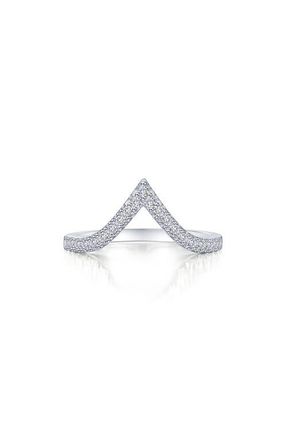 Lafonn Wonder Pav&eacute; Simulated Diamond Ring in Silver at Nordstrom, Size 7