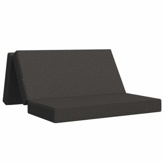 vidaXL Sof&aacute; Cama Plegable 120 X 67 X 45 Cm Gris Oscuro Vidaxl