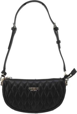 Guess Valla Mini Top-Zip Schoudertas - Dames - Schoudertassen - Zwart - ONE Size - Leer - Tassen