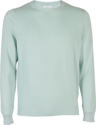 Malo Luxe Katoenen Kraag Shirt - Heren - Ronde hals truien - Groen - 2XL - Katoen - Truien & Vesten