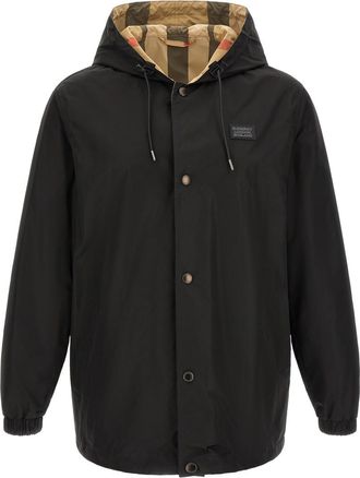 Burberry Black Reversible Hood Jacket