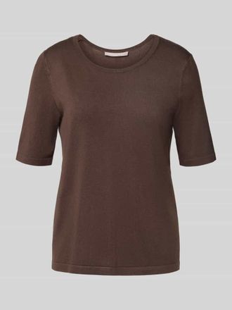 Christian Berg Strickpullover mit 1/2-&Auml;rmel in Dunkelbraun, Gr&ouml;&szlig;e 36