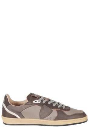 Philippe Model Vintage Brown PGAL Low Calfskin Leather Low-Top Sneakers