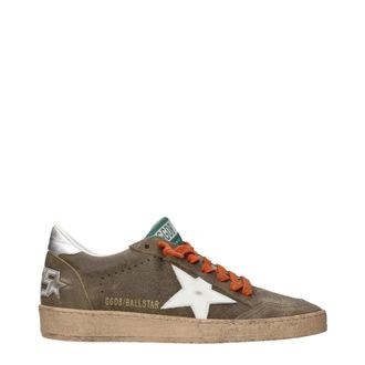 Golden Goose Ball Star Hombres Zapatillas de ante marr&oacute;n/blanco