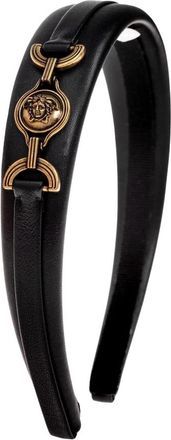 Versace Nappa Haarband - Dames - Accessoires - Zwart - ONE Size - Leer - Accessoires