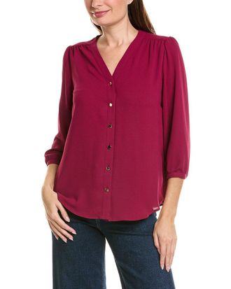 Jones New York Button Detail Blouse