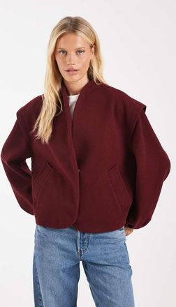 Asos Giacca formale stile anni 80 con fondo a palloncino rosso intenso