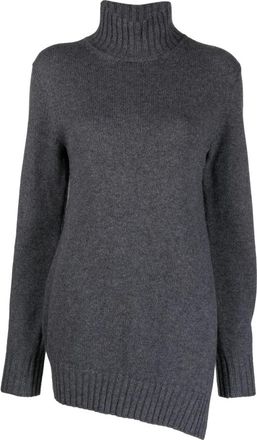 Jil Sander Sweatshirts - Dames - Coltruien - Grijs - XS - Truien & Vesten