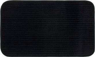 Gözze Badematte »Berlin« Höhe 7 mm rutschhemmend beschichtet fussbodenheizungsgeeignet Badteppich, Uni Farben, Cord Optik, waschbar