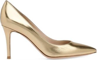 Gianvito Rossi Gianvito 85 Pump in Metallic Gold at Nordstrom, Size 35.5