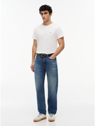 Tommy Hilfiger Mens Tommy Jeans Tapered Straight Jean - Denim Dark - 30W x 34L
