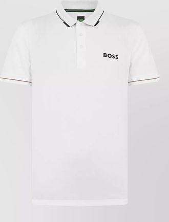 HUGO BOSS cotton piqu&eacute; short-sleeve polo shirt