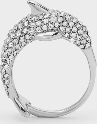 Charles & Keith Delphina Crystal-Dolphin Ring