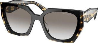 Prada PR 15WSF Asian Fit 3890A7 Womens Sunglasses Black Size 55