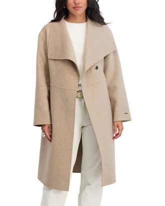 Elie Tahari Coco Long Wool-Blend Coat