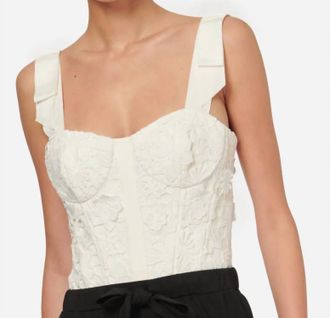 Cami NYC Paloma Corset Style Bodysuit In White
