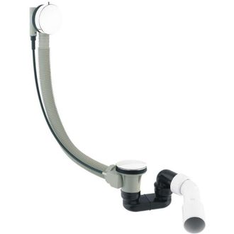 Omnires Omnires Cgs - Juego De Desag&uuml;e Y Rebosadero Para Ba&ntilde;era, Longitud 81 Cm, Blanco Brillante Tk104-plus-3.35+64-sbp