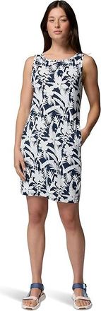 Columbia Chill Rivertm Printed Dress Womens Dress Collegiate Navy/Bontaniflage : 2XL, Polyester/Elastane