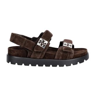 Tory Burch Schoenen, Dames, Bruin, 36 EU, Leer, Mellow Sport Sandaal