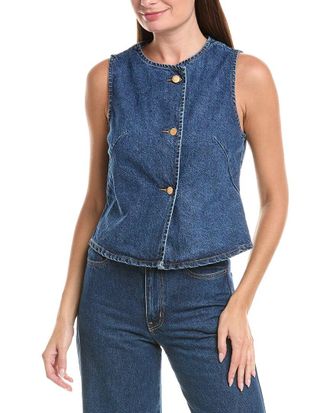 Current Elliott Denim Button Vest