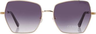 Guess Gradient Smoke Butterfly Ladies Sunglasses GF6137 32B 57