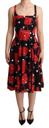 Dolce & Gabbana Gestreepte Handtas Print Jurk