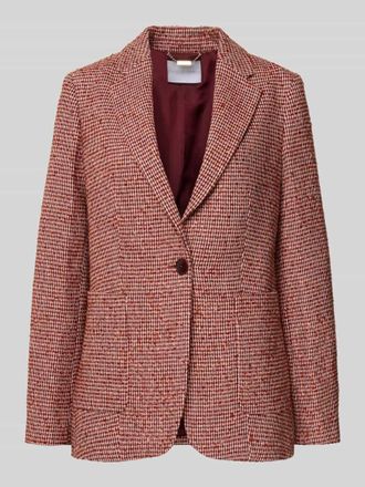 Rich & Royal Regular Fit Blazer mit Reverskragen in Bordeaux, Größe 36
