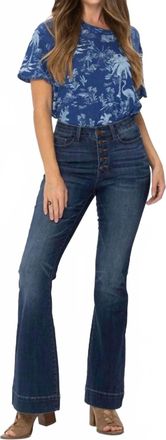 Judy Blue Take Me Back Trouser Flare In Blue