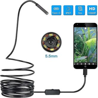 OEM Adecuado Para Endoscopios Usb Tipo-c De Alta Definici&oacute;n, El Cable Semirr&iacute;gido Mejora La Operatividad, La Resoluci&oacute;n De Alta Definici&oacute;n 1080p Garantiza