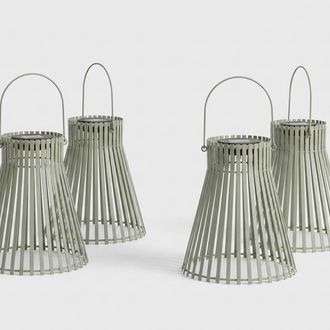 BIZZOTTO 4 Faroles Solares Led Para Exterior Y Jard&iacute;n Estel Yes - Verde Oscuro
