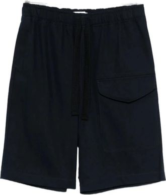 STUDIO NICHOLSON Ikaria Short - Heren - Korte Broeken - Blauw - L - Katoen - Korte Broeken