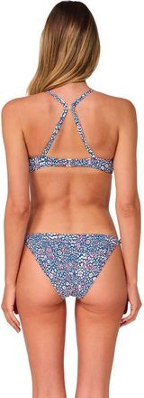 Swim Systems McKenna Tie Side Bikini Swim Bottoms in Americana Rib at Nordstrom, Size X-Large