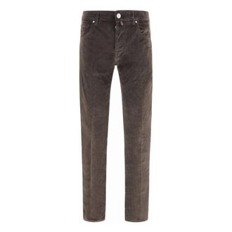 Jacob Cohen Bard Straight-Leg Corduroy Broek - Heren - Jeans - Bruin - Maat: W34 Corduroy