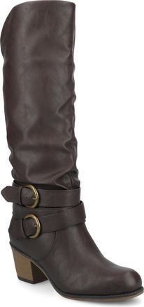 Journee Collection Women & apos;s Medium and Wide Width Wide Calf Late Boots