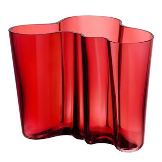 iittala Iittala - Aalto Vase Savoy 160 mm, cranberry rot