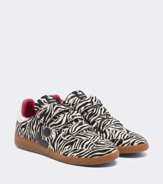 Isabel Marant Zapatillas Beth de pelo estampadas
