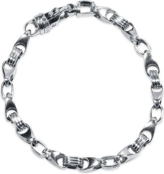 Pompeii3 Mens Link 14k Gold (34gram) or Platinum (54gram) 6.5mm Bracelet 9