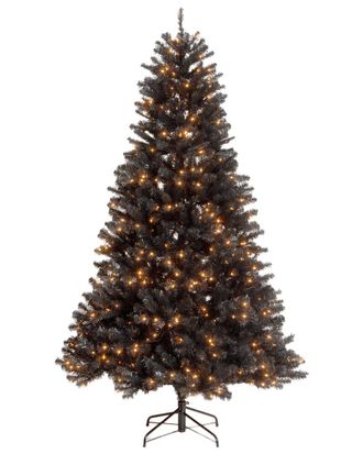 National Tree Company 6.5ft North Valley Black Spruce Tree with Clear Lights