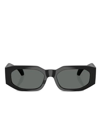 Versace geometric-frame sunglasses - Black