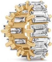 Adina Reyter Lab Grown Diamond Baguette Tiara Big Bead Charm in 14K Yellow Gold at Nordstrom