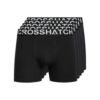 Crosshatch Heren Astral Boxershorts (Set van 5) (Zwart)