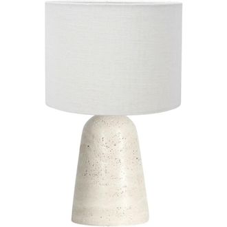 Anne Lighting Anne Lighting - L&aacute;mpara De Mesa - Travino - Crema Blanco - Piedra