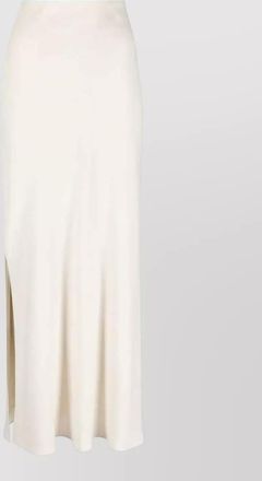 Brunello Cucinelli high-rise side-slit straight maxi skirt