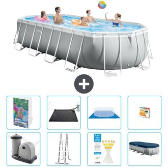 Intex Piscina Prism Frame Oval - 610x305x122 Cm - 9-piezas S559