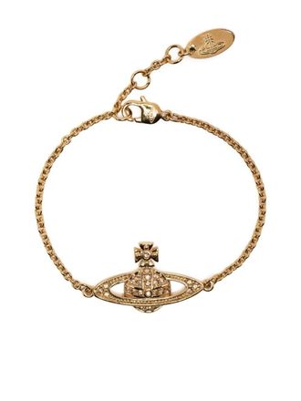 Vivienne Westwood Bas Relief Orb-plaque bracelet - Gold